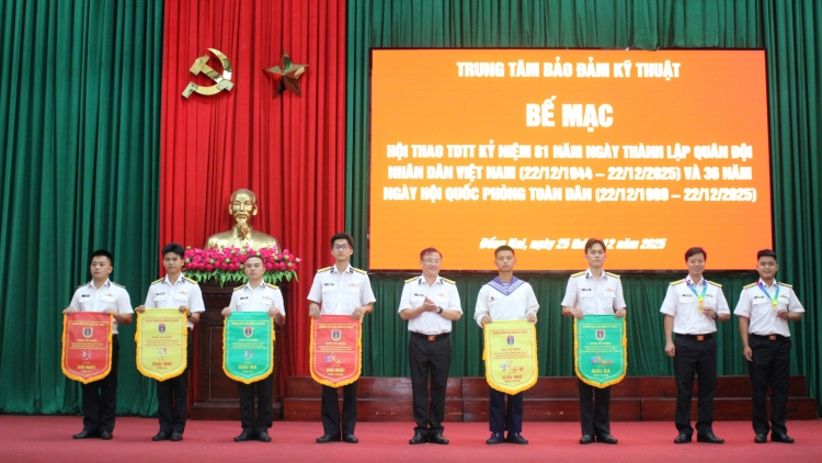 Bế mạc Hội thao Trung tâm BĐKT, Vùng 2 Hải quân: Khỏe để xây dựng và bảo vệ Tổ quốc