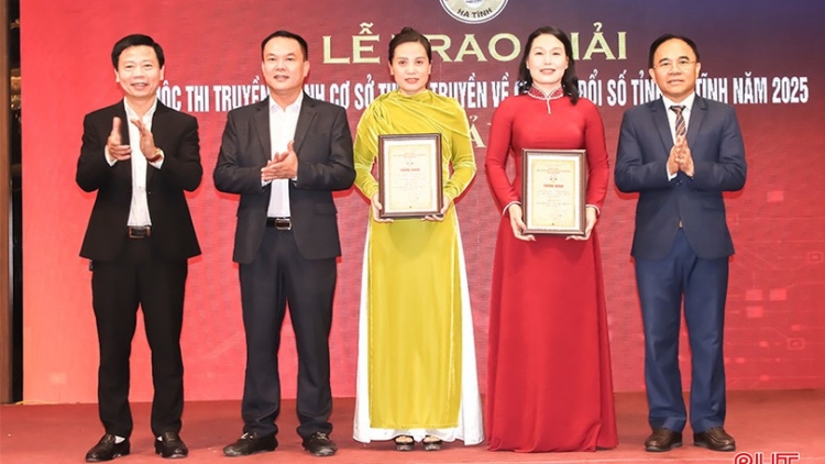 Hà Tĩnh: trao giải cuộc thi truyền thanh về chuyển đổi số năm 2025