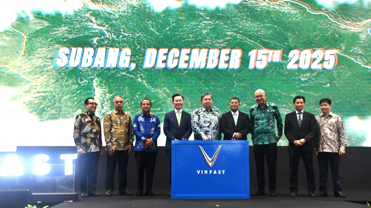 VINFAST chính thức khánh thành nhà máy ô tô điện tại Indonesia