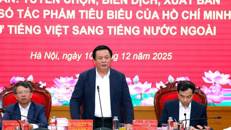 Tuyển chọn biên dịch xuất bản một số tác phẩm tiêu biểu của HCM từ tiếng Việt sang tiếng nước ngoài