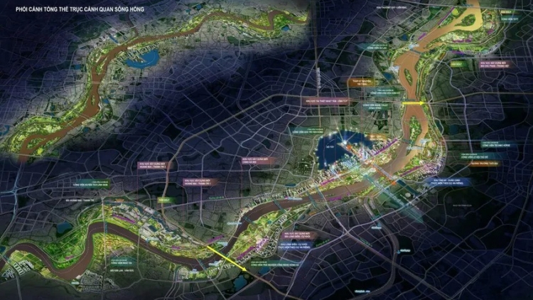 “Siêu” dự án 338.000 tỷ đồng hiện thực hoá “thành phố hai bên bờ sông Hồng”