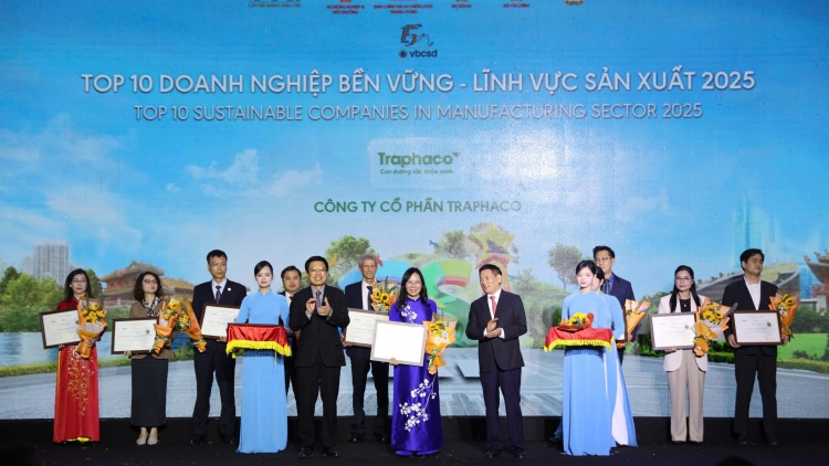 Phó Thủ tướng Hồ Đức Phớc dự và phát biểu tại Lễ công bố Doanh nghiệp bền vững 2025