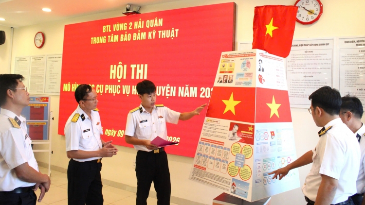 Từ thao trường đến nhà giàn DK1: Vùng 2 Hải quân hướng về Đại hội lần thứ XIV của Đảng