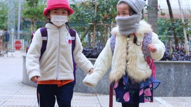 Hà Nội đề nghị học sinh mầm non, tiểu học không đến trường học khi nhiệt độ dưới 10°C