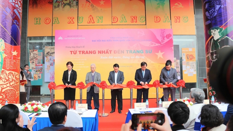 Khai mạc trưng bày chuyên đề tôn vinh báo chí cách mạng Việt Nam qua các mùa Xuân