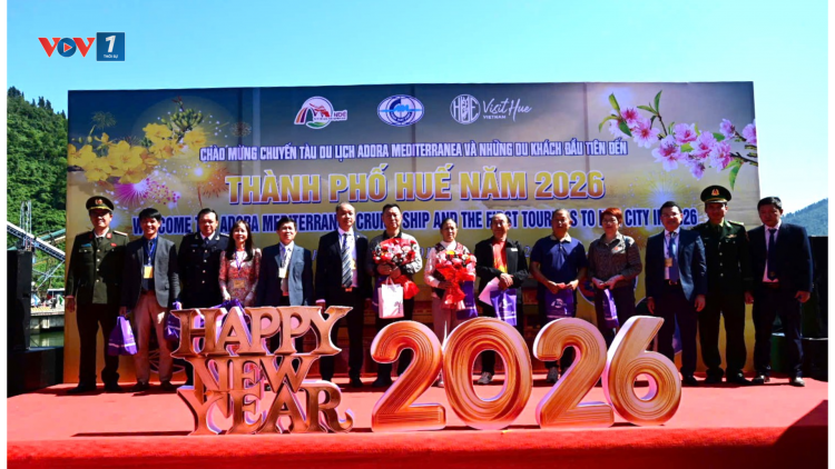 Huế: Đón chuyến tàu du lịch biển đầu tiên năm 2026