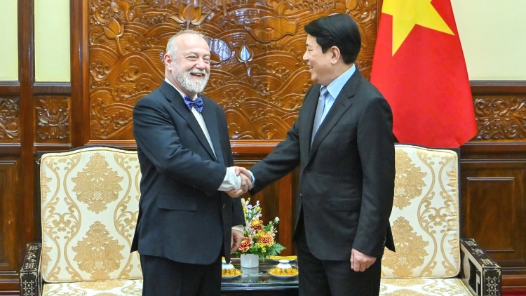 Chủ tịch nước Lương Cường tiếp Đại sứ Cộng hoà Séc đến chào từ biệt