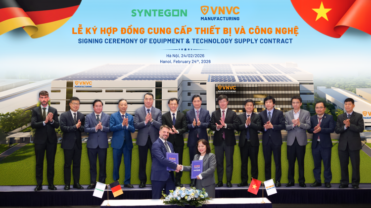 VNVC ký hợp đồng mua dây chuyền sản xuất vắc xin hiện đại hàng đầu thế giới