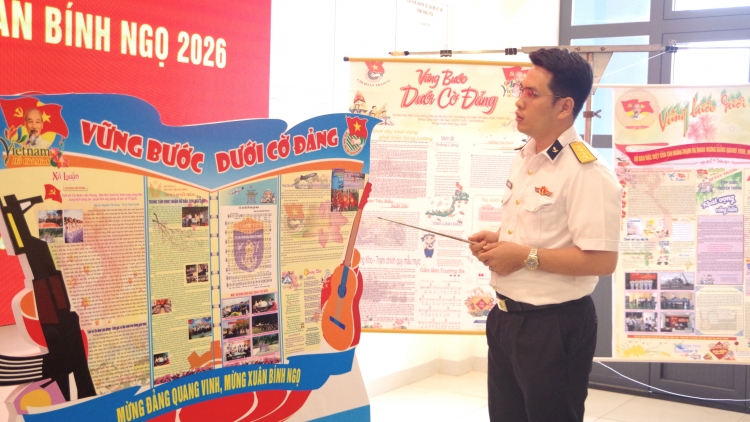 Trung tâm BĐKT Vùng 2 Hải quân: Rộn ràng Hội thi báo tường chào Xuân Bính Ngọ 2026