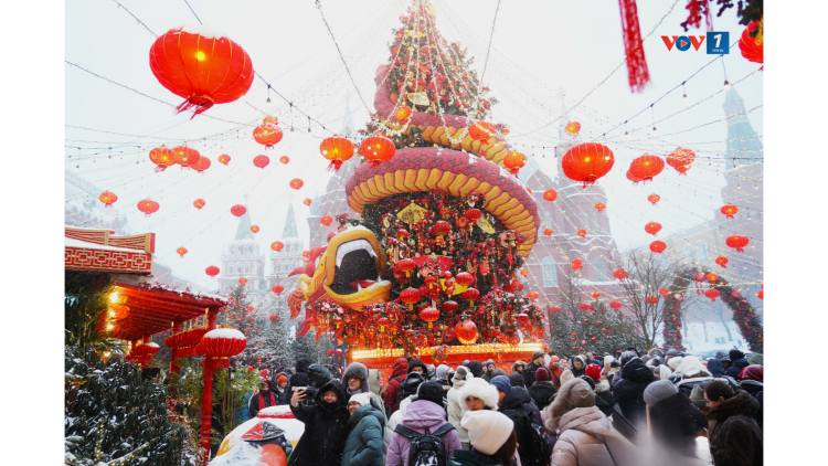 Không khí Tết rộn ràng giữa lòng nước Nga