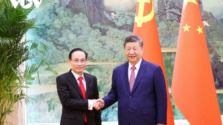 Bộ trưởng Lê Hoài Trung hội kiến Tổng Bí thư, Chủ tịch nước Trung Quốc Tập Cận Bình