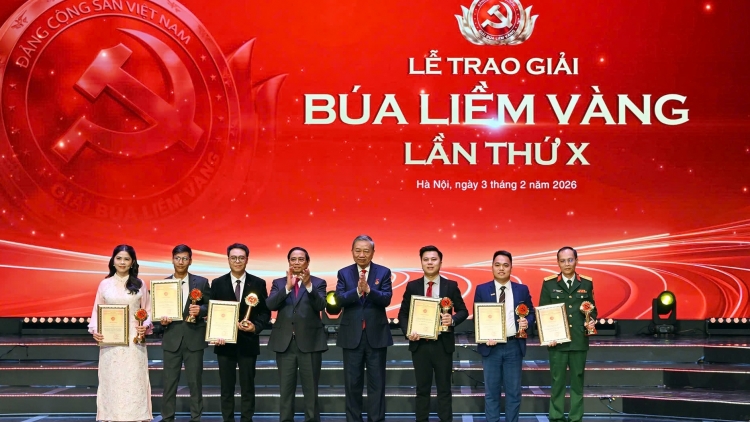 Thời sự 21h30 3/2/2026: Tổng Bí thư Tô Lâm dự lễ trao Giải Búa liềm Vàng lần thứ X năm 2025