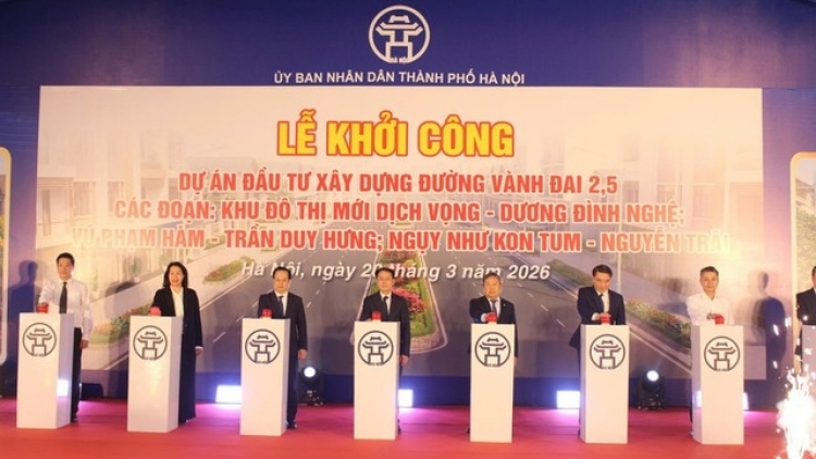 Thời sự 12h 20/3/2026: Hà Nội tổ chức khởi công các đoạn tiếp theo của đường Vành đai 2,5 