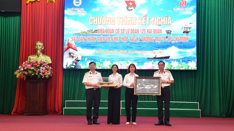 Tuổi trẻ Lữ đoàn 125 và Saigon Co.op ký kết nghĩa, tăng cường gắn kết quân – dân