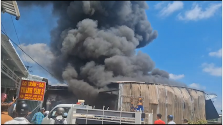 Cháy lớn ở An Giang, nhiều tài sản bị thiêu rụi