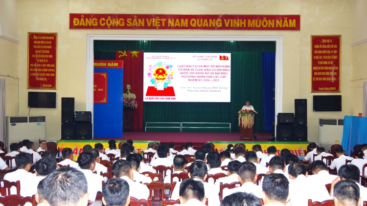 Lữ đoàn 125 chủ động, tích cực chuẩn bị bầu cử đại biểu Quốc hội khóa XVI và HĐND các cấp