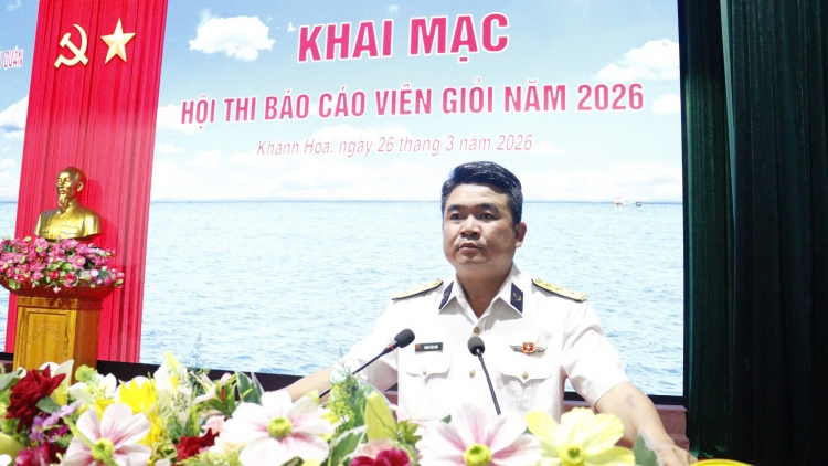 Nâng cao bản lĩnh chính trị từ hội thi báo cáo viên giỏi ở Trung đoàn 196 Hải quân
