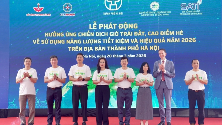 Hà Nội lan toả các hoạt động sử dụng năng lượng tiết kiệm, hưởng ứng Chiến dịch Giờ trái đất 2026