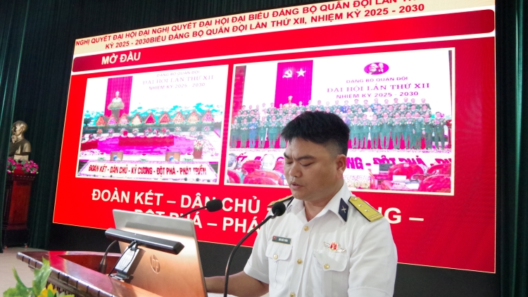 Lữ đoàn 146 bồi dưỡng kỹ năng tuyên truyền cho đội ngũ báo cáo viên qua Hội thi Báo cáo viên giỏi