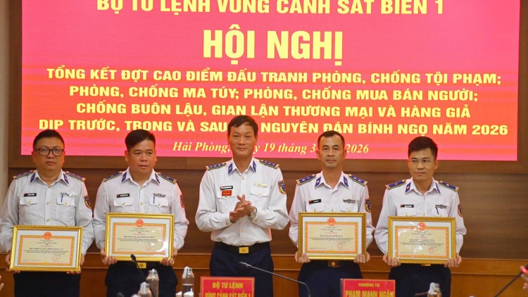 Vùng Cảnh sát biển 1 xử lý hàng chục vụ vi phạm, triệt phá nhiều vụ án ma túy dịp cao điểm Tết