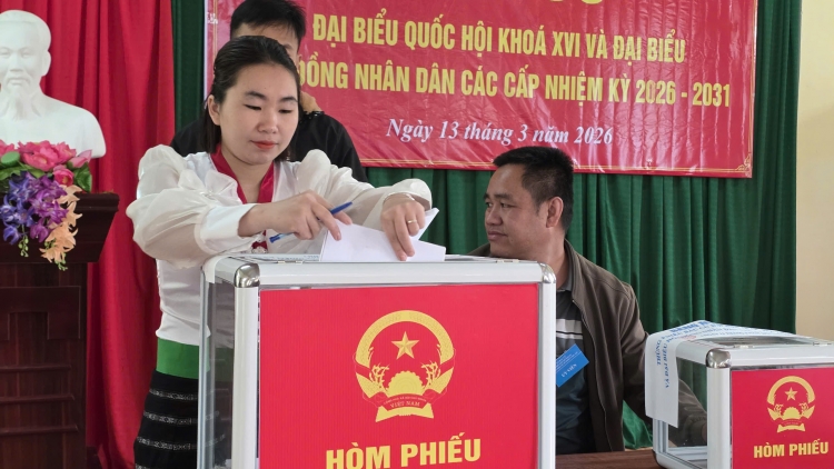 Xã Mường Quàng hoàn thành bỏ phiếu sớm
