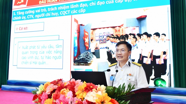 ùng 5 Hải quân đẩy mạnh đổi mới công tác giáo dục chính trị thông qua hội thi