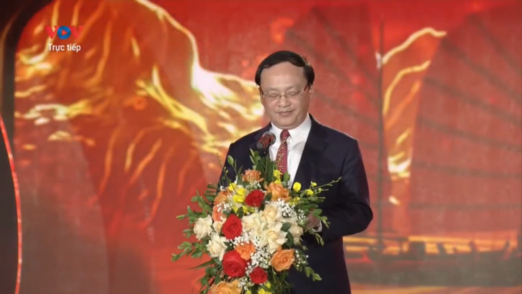 Tổng giám đốc VOV Đỗ Tiến Sỹ phát biểu khai mạc Liên hoan Phát thanh Toàn quốc lần thứ XVII