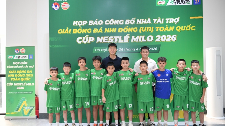 Giải Bóng đá Nhi đồng toàn quốc 2026 diễn ra từ 2/6 đến 6/8