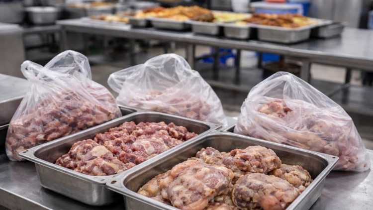 Thịt lợn bệnh xuất hiện trong bếp ăn nhiều trường học: Lỗ hổng từ đâu?