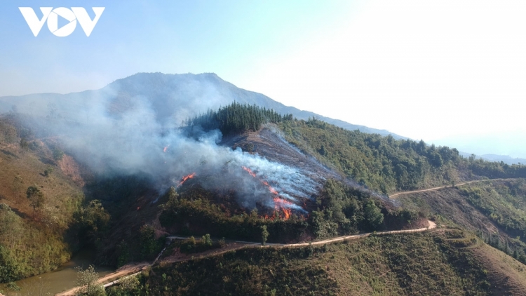 Nguy cơ cháy rừng ở mức báo động, Điện Biên kích hoạt toàn diện phương án ứng phó