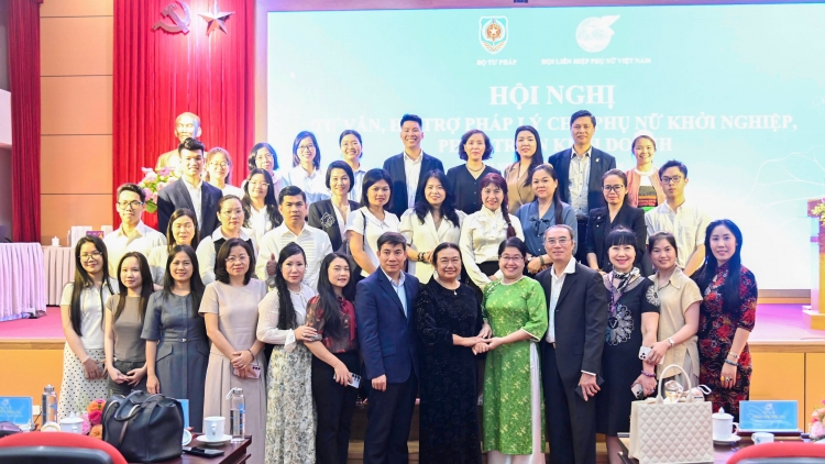 Bộ Tư pháp tổ chức Hội nghị "Tư vấn, hỗ trợ pháp lý cho phụ nữ khởi nghiệp, phát triển kinh doanh"