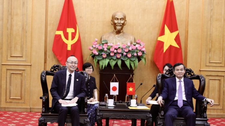 Ông Đoàn Minh Huấn tiếp và làm việc với Trưởng đại diện JICA tại Việt Nam