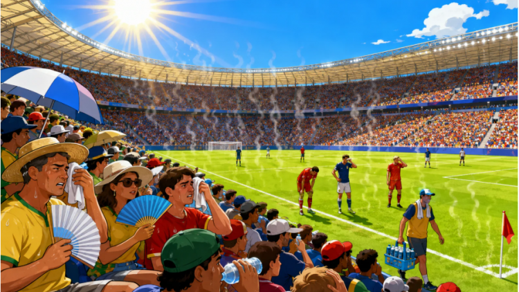 Cảnh báo rủi ro từ nắng nóng tới người hâm mộ World Cup  