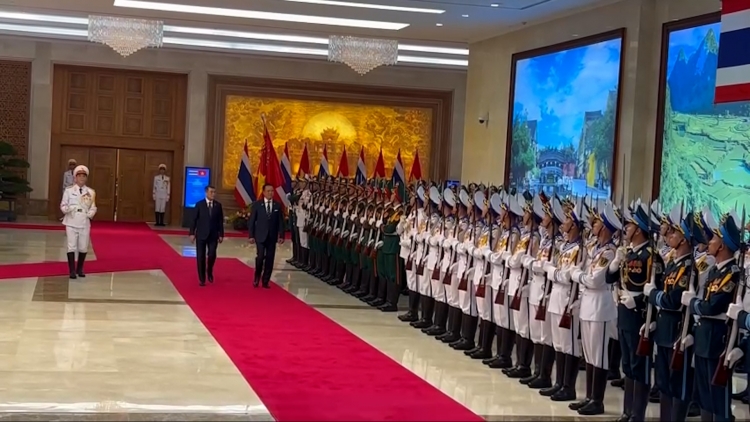 Thủ tướng Lê Minh Hưng chủ trì Lễ đón Thủ tướng Thái Lan thăm chính thức Việt Nam