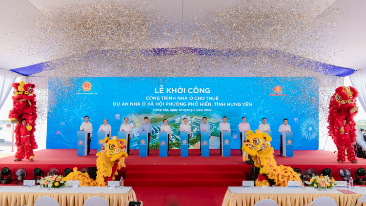 Khởi công 2 dự án nhà ở xã hội và nhà ở cho thuê tại tỉnh Hưng Yên