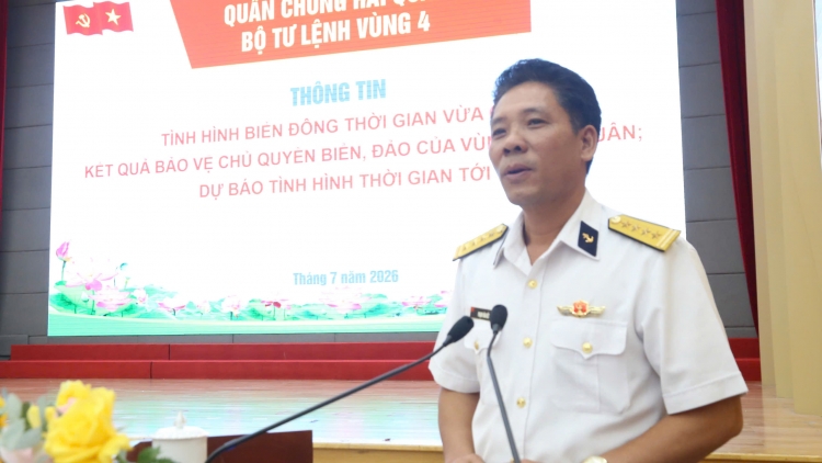 Vùng 4 Hải quân thông tin chuyên đề về Biển Đông cho hơn 13.800 cán bộ, đảng viên tỉnh Lâm Đồng
