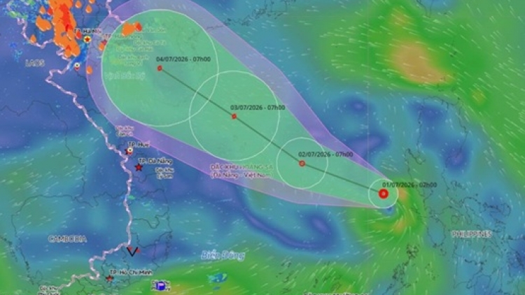Áp thấp nhiệt đới mạnh lên thành bão số 1 Maysak, gây mưa to từ đêm nay