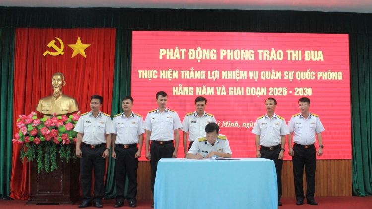 Lữ đoàn 171 phát động phong trào thi đua thực hiện thắng lợi nhiệm vụ bảo vệ chủ quyền biển, đảo