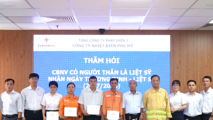Nhiệt điện Phú Mỹ thực hiện nhiều hoạt động Đền ơn đáp nghĩa