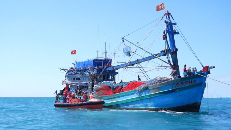 Cảnh sát biển Việt Nam tăng cường giám sát tàu cá, quyết tâm ngăn chặn vi phạm IUU 