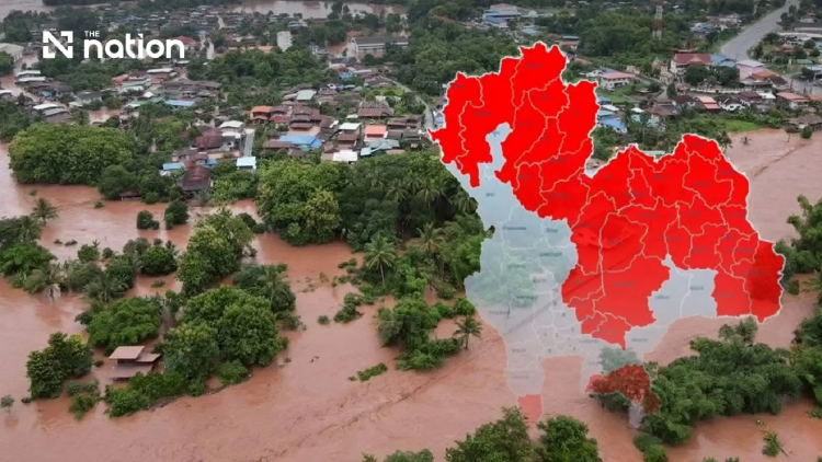 Nước sông Mekong dâng cao do mưa lớn kéo dài, Thái Lan báo động lũ quét trên diện rộng