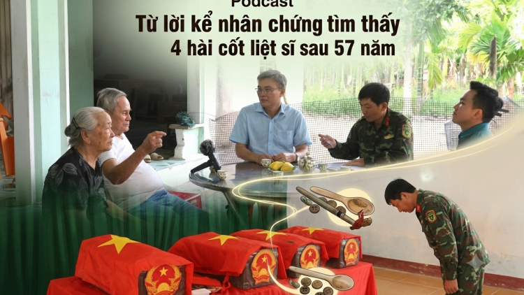 Từ lời kể nhân chứng tìm thấy 4 hài cốt liệt sĩ sau 57 năm