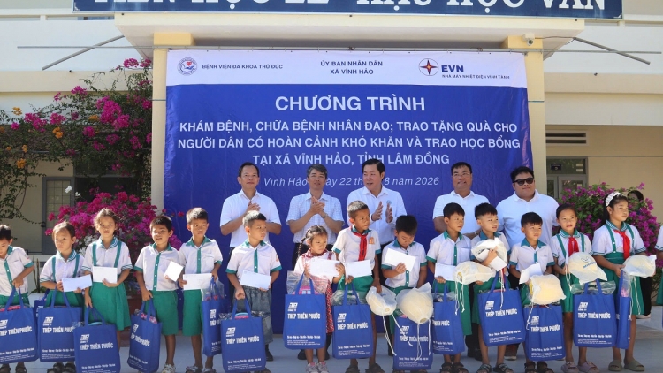 Nhà máy Nhiệt điện Vĩnh Tân 4 chăm lo an sinh xã hội tại xã Vĩnh Hảo   