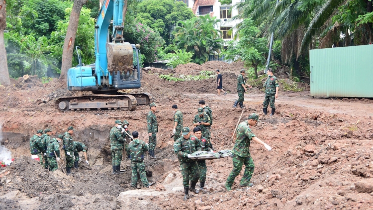 Quy tập thêm 15 hài cốt liệt sĩ tại Công viên Lê Thị Riêng