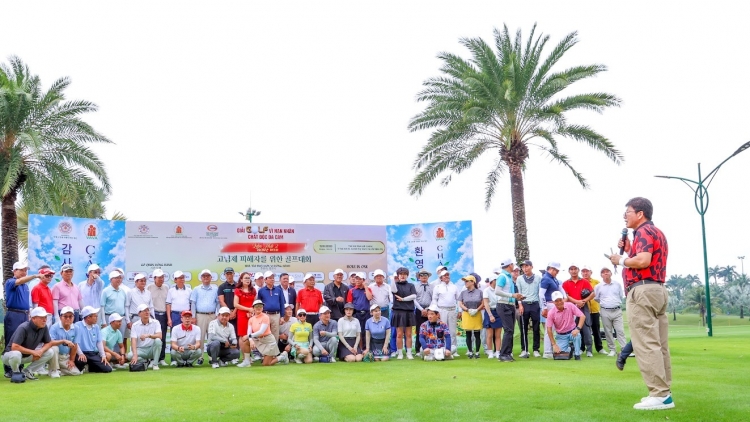 Gần 150 golfer của Việt Nam và Hàn Quốc thi đấu để sẻ chia nỗi đau với nạn nhân da cam/dioxin