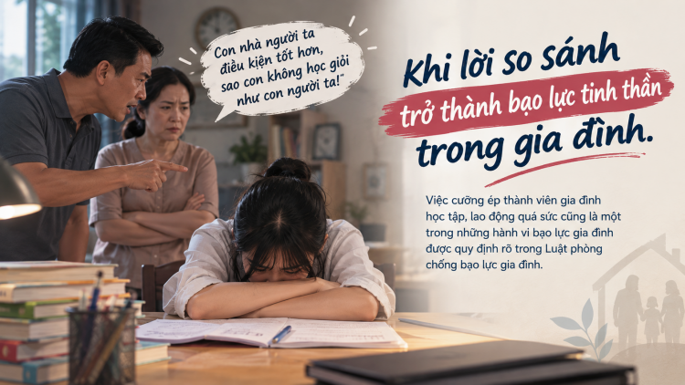 Khi lời so sánh trở thành bạo lực tinh thần trong gia đình