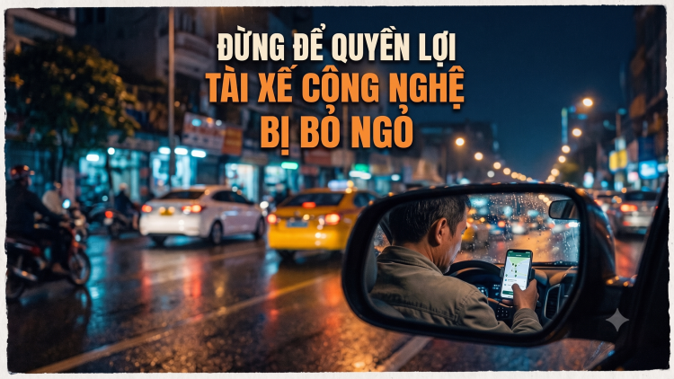 Đừng để quyền lợi tài xế công nghệ bị bỏ ngỏ