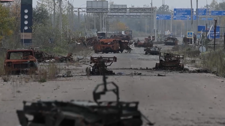 Oleshky khoảng lặng giữa vùng chiến sự Nga - Ukraine