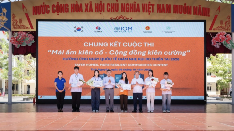 IOM lan tỏa kiến thức về giảm nhẹ rủi ro thiên tai tới các trường học tại Thái Nguyên