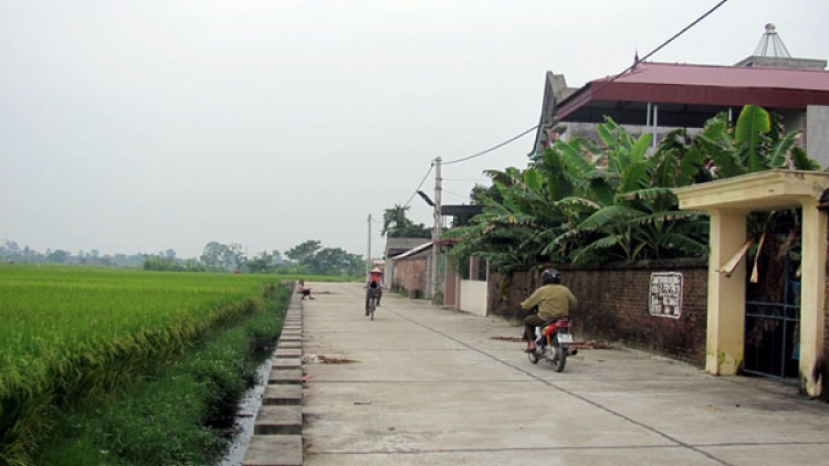 Đòn bẩy xây dựng nông thôn mới ở xã Trung Hà, huyện Yên Lạc, tỉnh Vĩnh Phúc (11/1/2016)